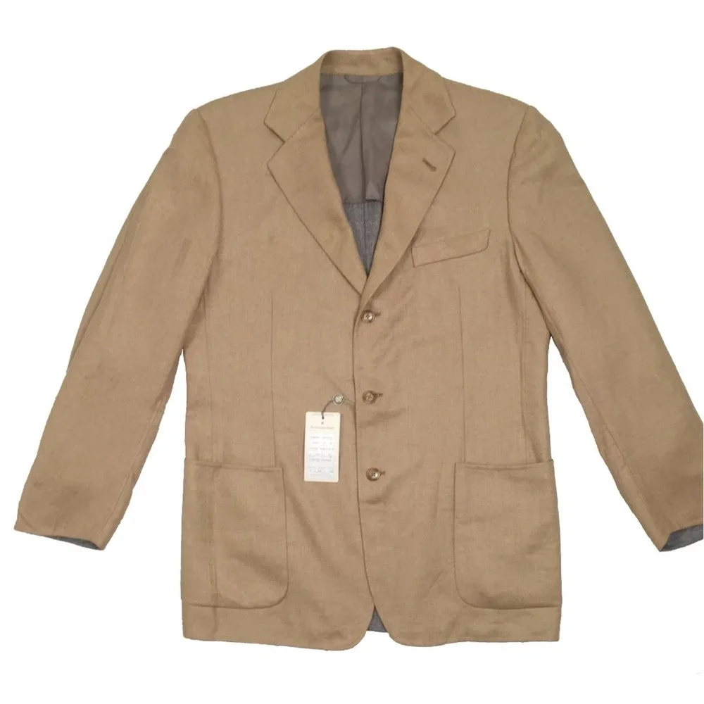 NEW Ermenegildo Zegna Sportcoat Jacket! US 44 e 54  Double Faced Silk & Cashmere